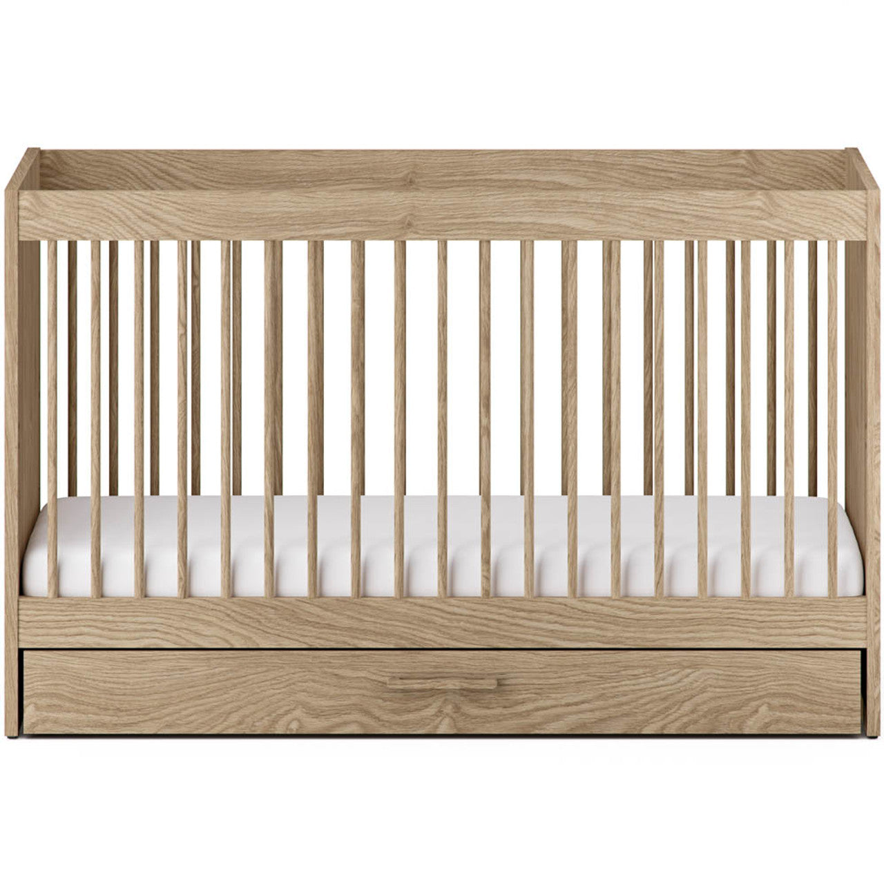 Silver Cross Geneva 3 Piece Nursery Set with Convertible Cot Bed, Dresser & Wardrobe