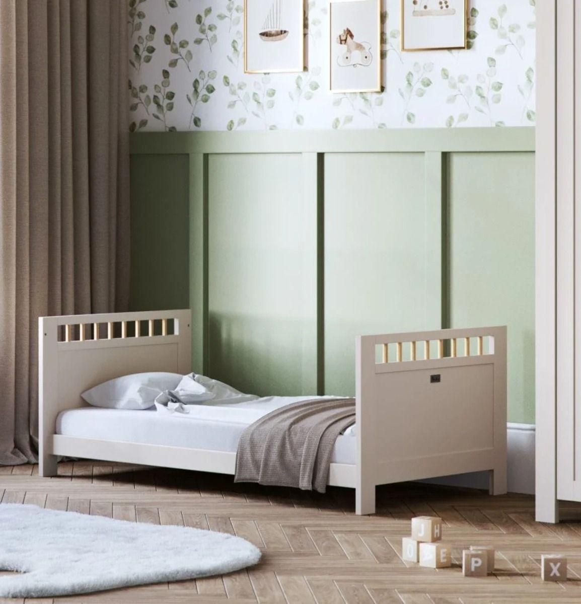 Silver Cross Seville Cot Bed - Cashmere Oak 5