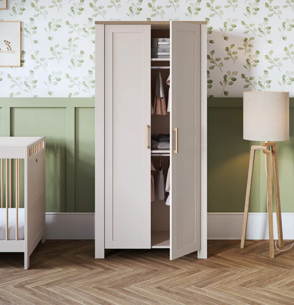 Silver Cross Seville Wardrobe - Cashmere Oak 1