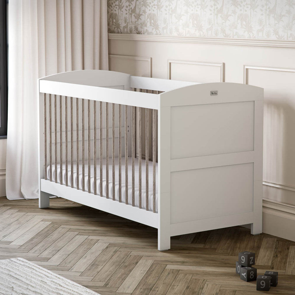 Silver Cross Valencia 3 Piece Nursery Set with Convertible Cot Bed, Dresser & Wardrobe