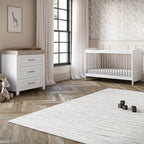 Silver Cross Valencia 2 Piece Nursery Set with Convertible Cot Bed & Dresser