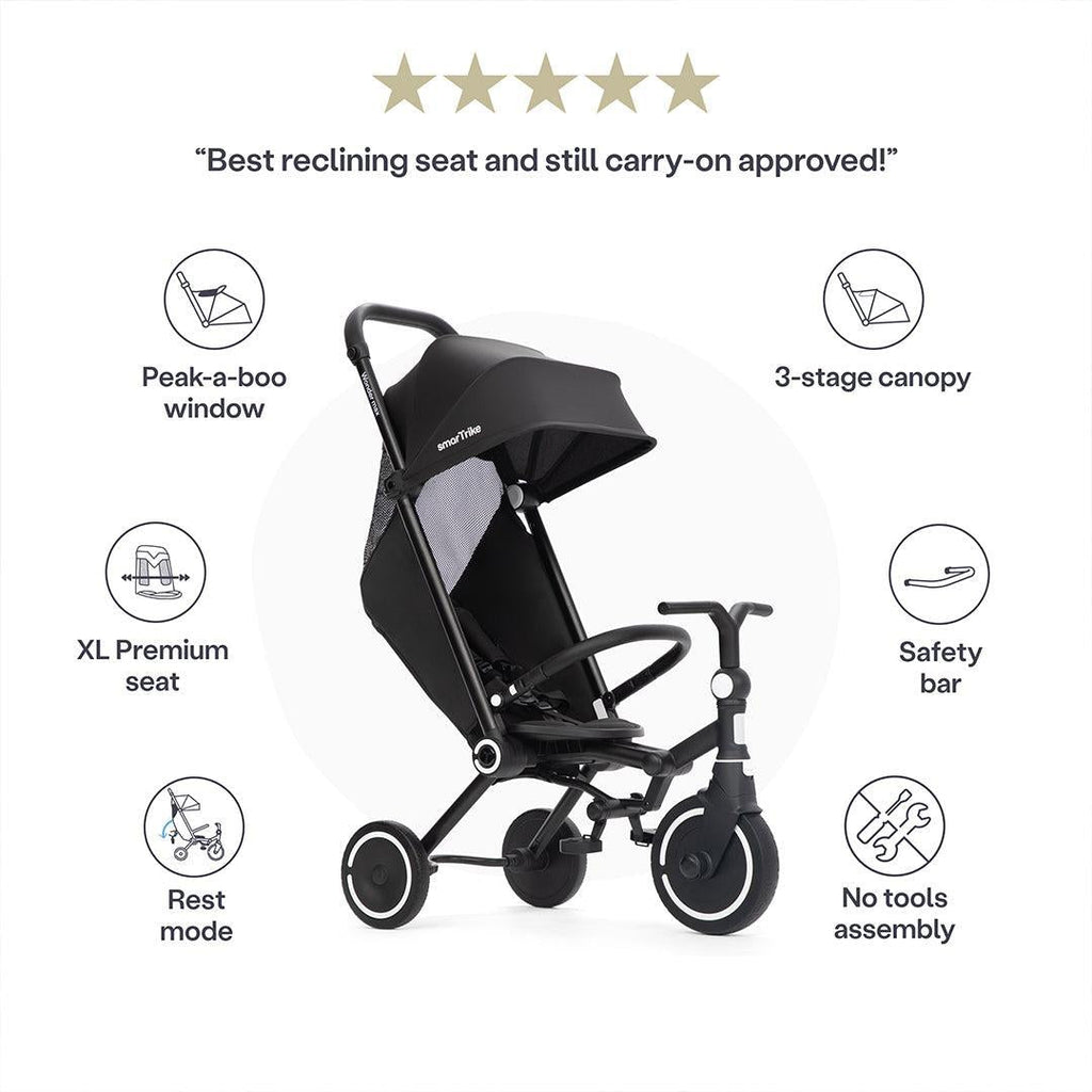 smarTrike Wonder Max Trike - Jet Black