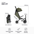 smarTrike Wonder Max Trike - Sage/Olive