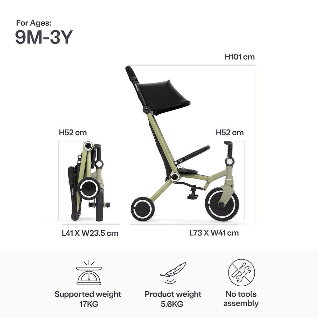 smarTrike Wonder Trike - Olive/Sage