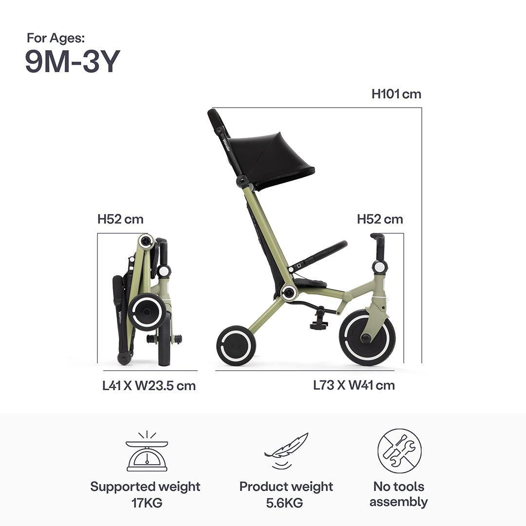 smarTrike Wonder Trike - Olive/Sage