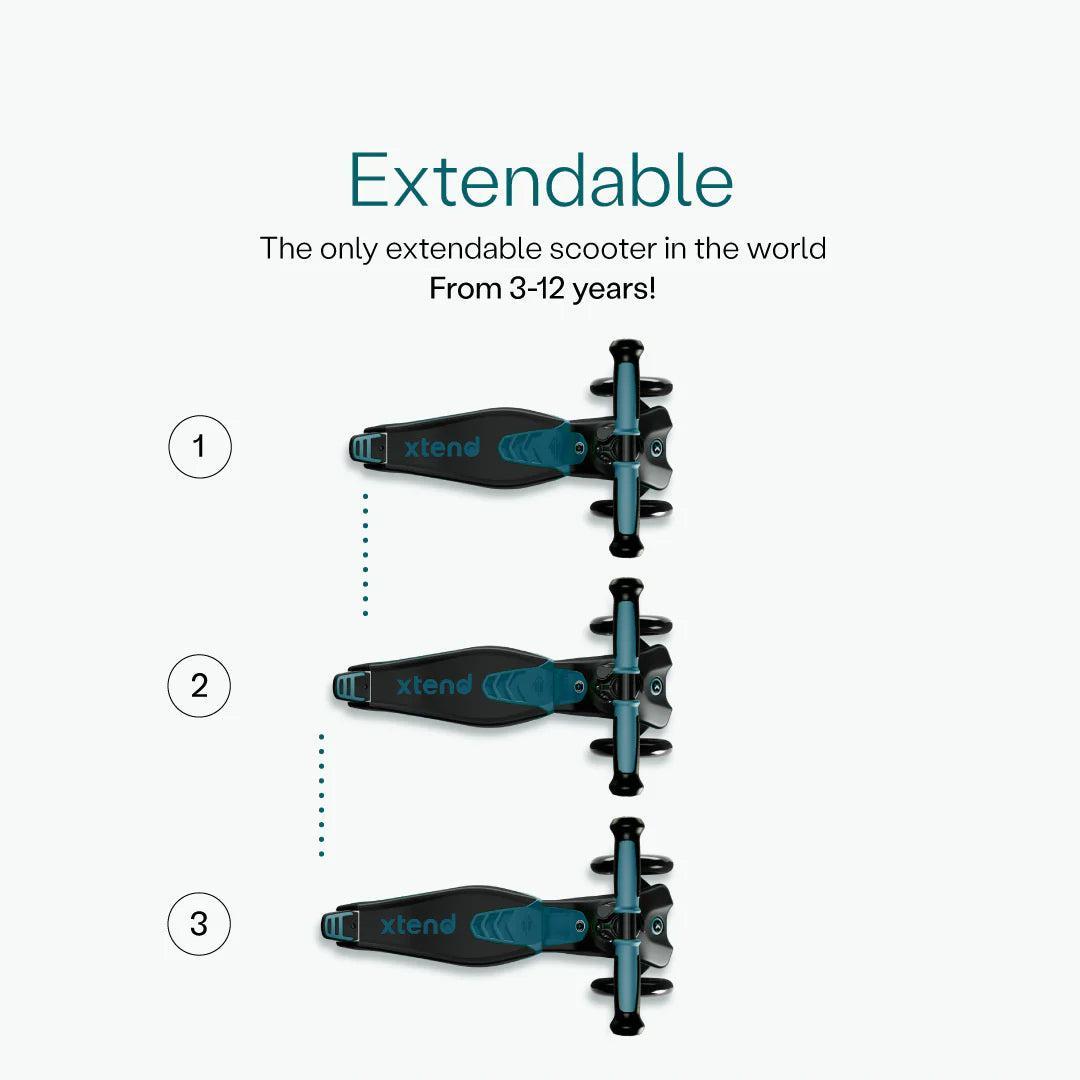 smarTrike Xtend Ride On Scooter Plus From 12 Months to 12 Years - Teal