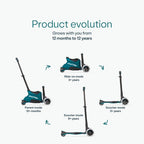smarTrike Xtend Ride On Scooter Plus From 12 Months to 12 Years - Teal
