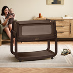 Snuzpod 5 Bedside Crib - Chocolate