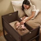 Snuzpod 5 Bedside Crib - Chocolate