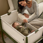 Snuzpod 5 Bedside Crib - Olive