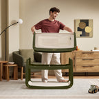 Snuzpod 5 Bedside Crib - Olive