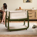 Snuzpod 5 Bedside Crib - Olive