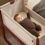 Snuzpod 5 Bedside Crib - Rouge