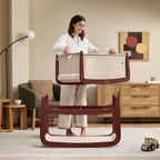 Snuzpod 5 Bedside Crib - Rouge