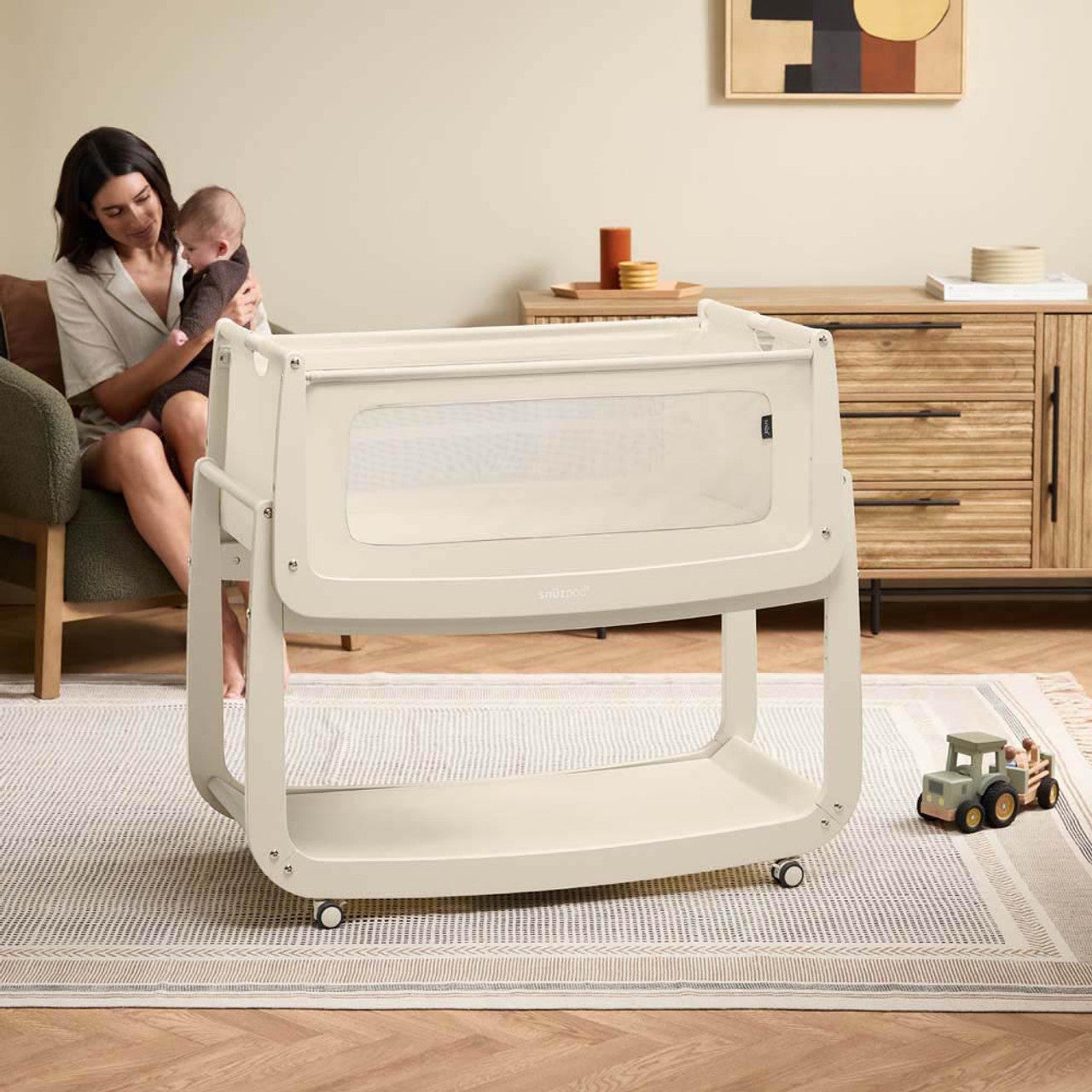 Snuzpod 5 Bedside Crib - Cashmere 8