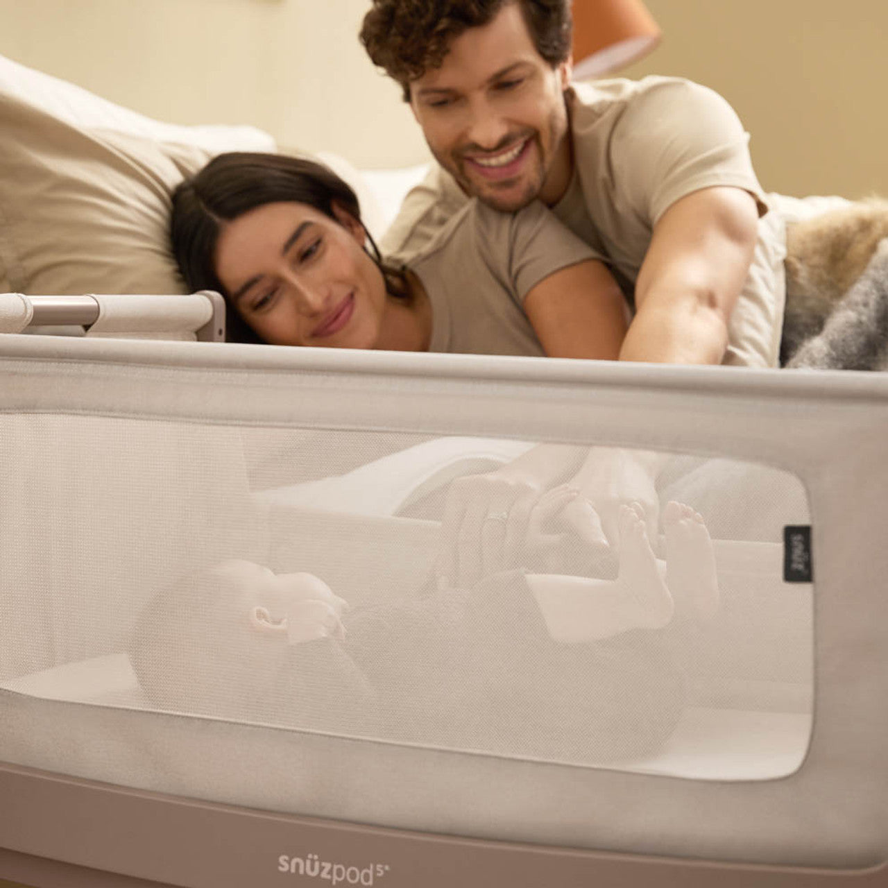 Snuzpod 5 Bedside Crib - Mocha 4