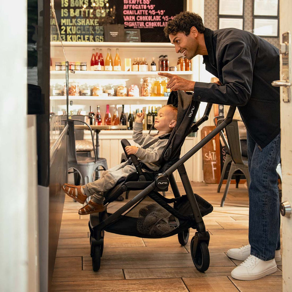 Nuna SWIV Next Stroller + LYTL Carrycot + PIPA URBN Travel System Bundle - Caviar 14