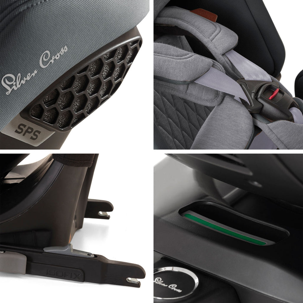 Silver Cross Motion 2 All Size 360 Car Seat - Glacier 5