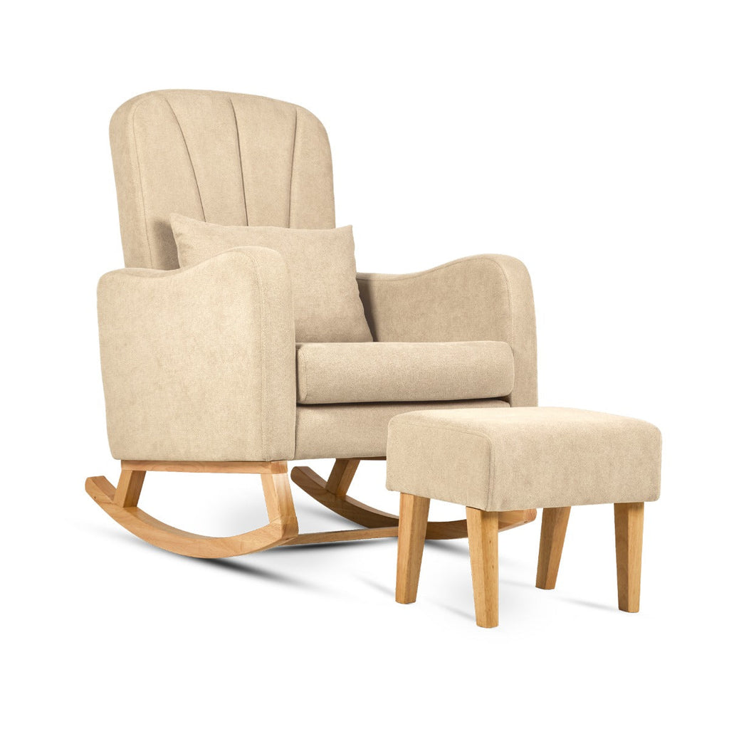 Silver Cross Carmel Nursing Chair - Almond/Cream 1