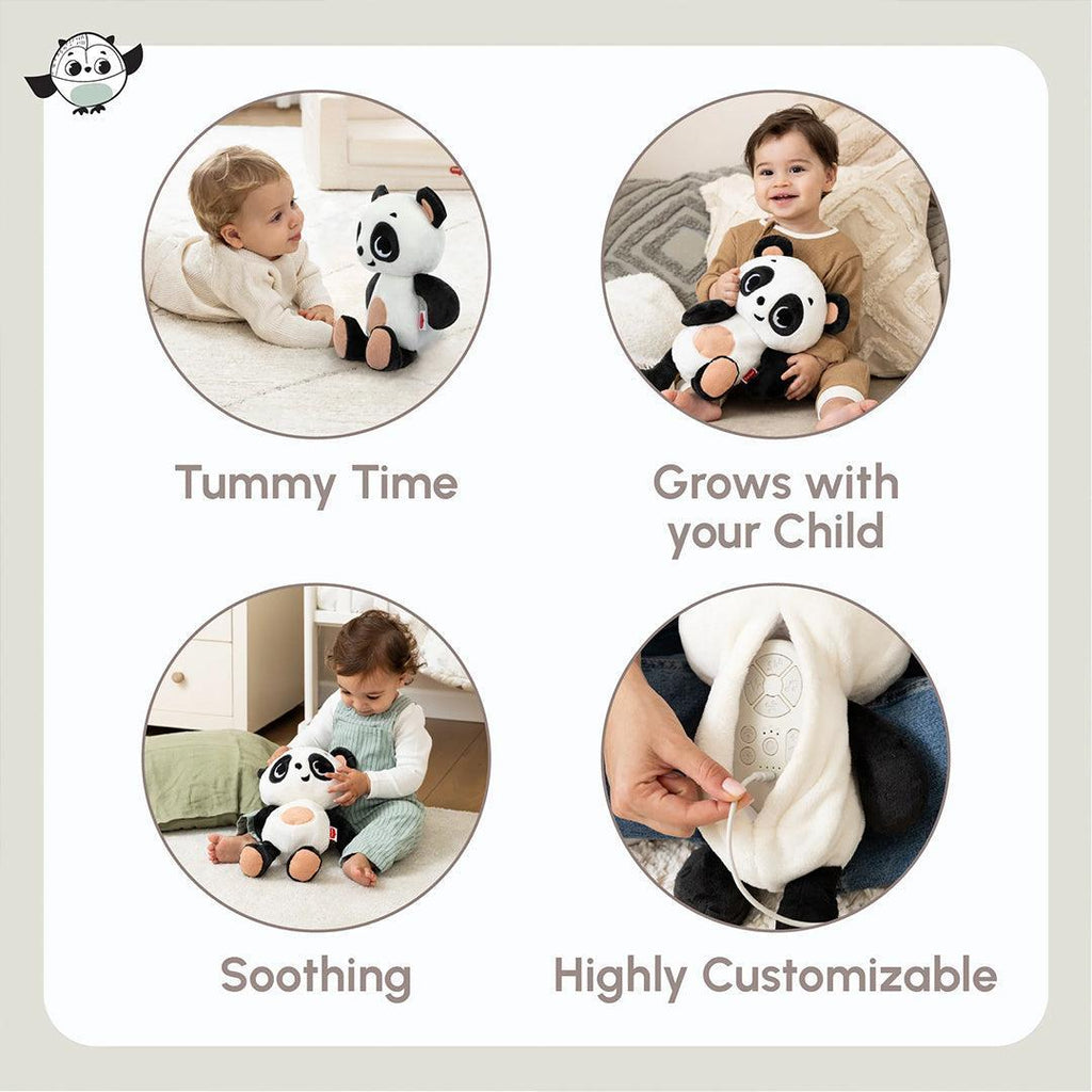 Tiny Love Plush Snuggly Buddy - Black And White