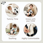 Tiny Love Plush Snuggly Buddy - Black And White