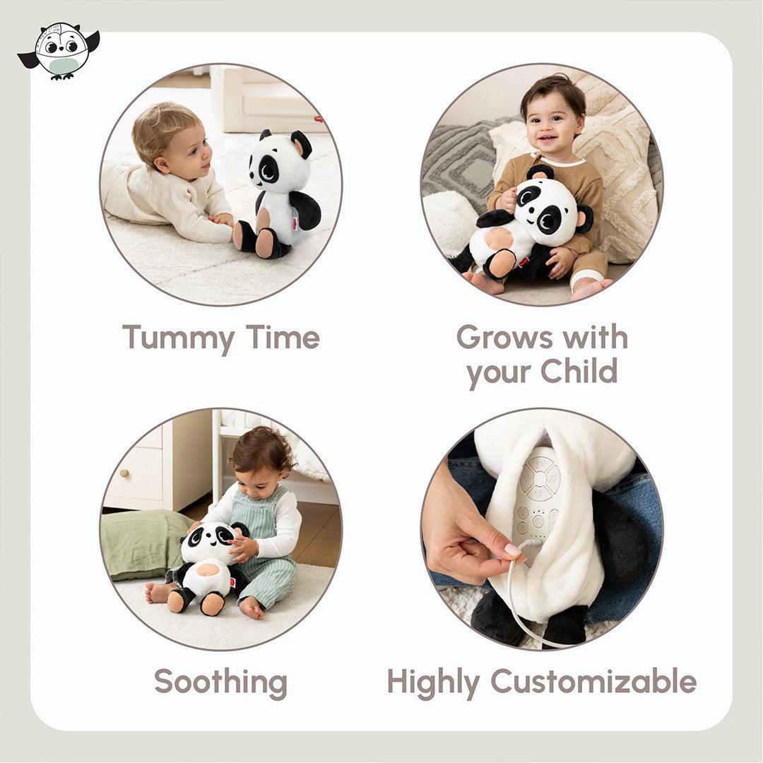 Tiny Love Plush Snuggly Buddy - Black And White