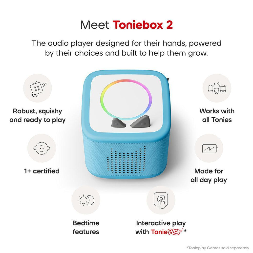 Tonies Toniebox 2 Starter Set with Creative Tonie Rubie - Blue