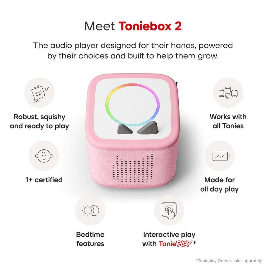 Tonies Toniebox 2 Starter Set with Creative Tonie Rubie - Pink