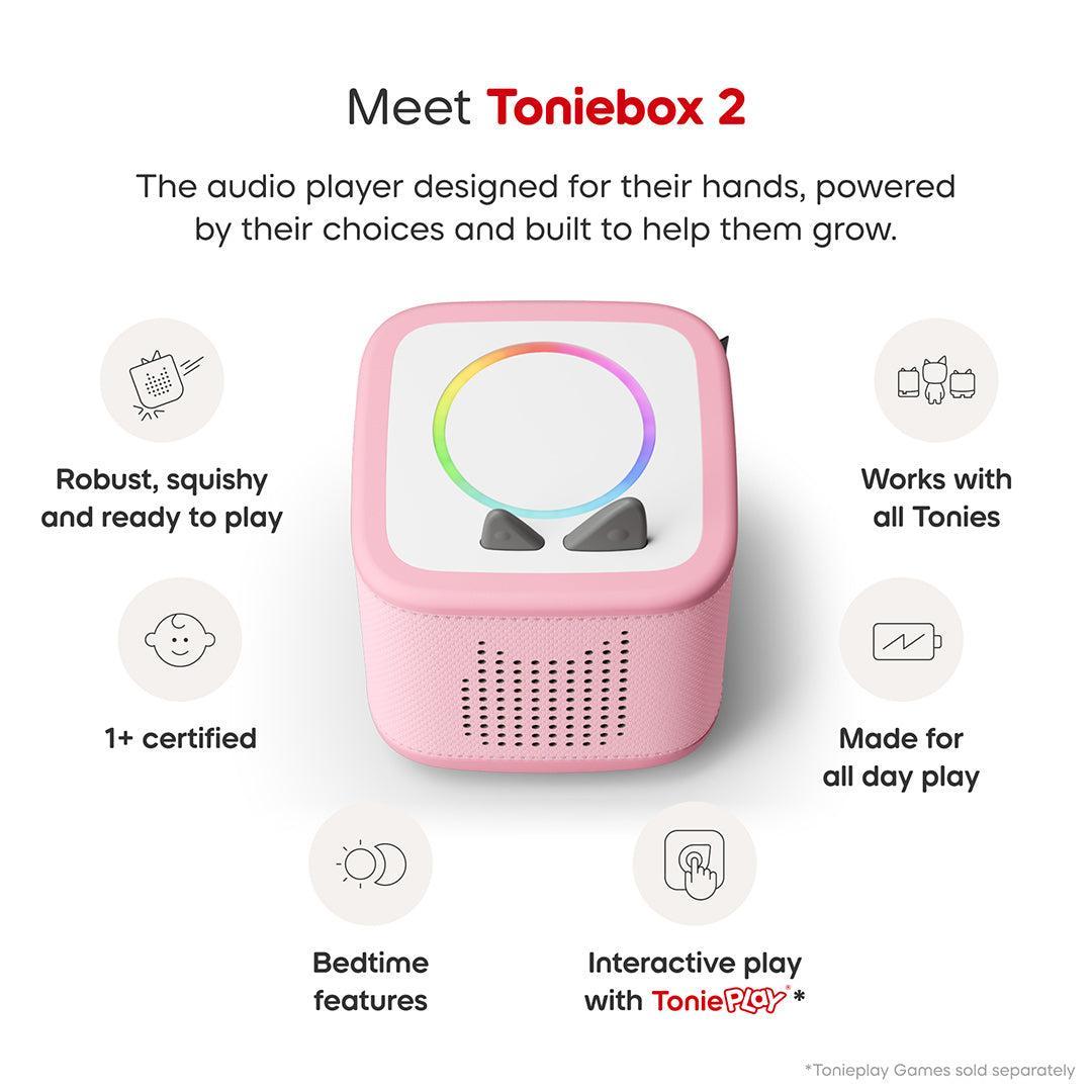 Tonies Toniebox 2 Starter Set with Creative Tonie Rubie - Pink