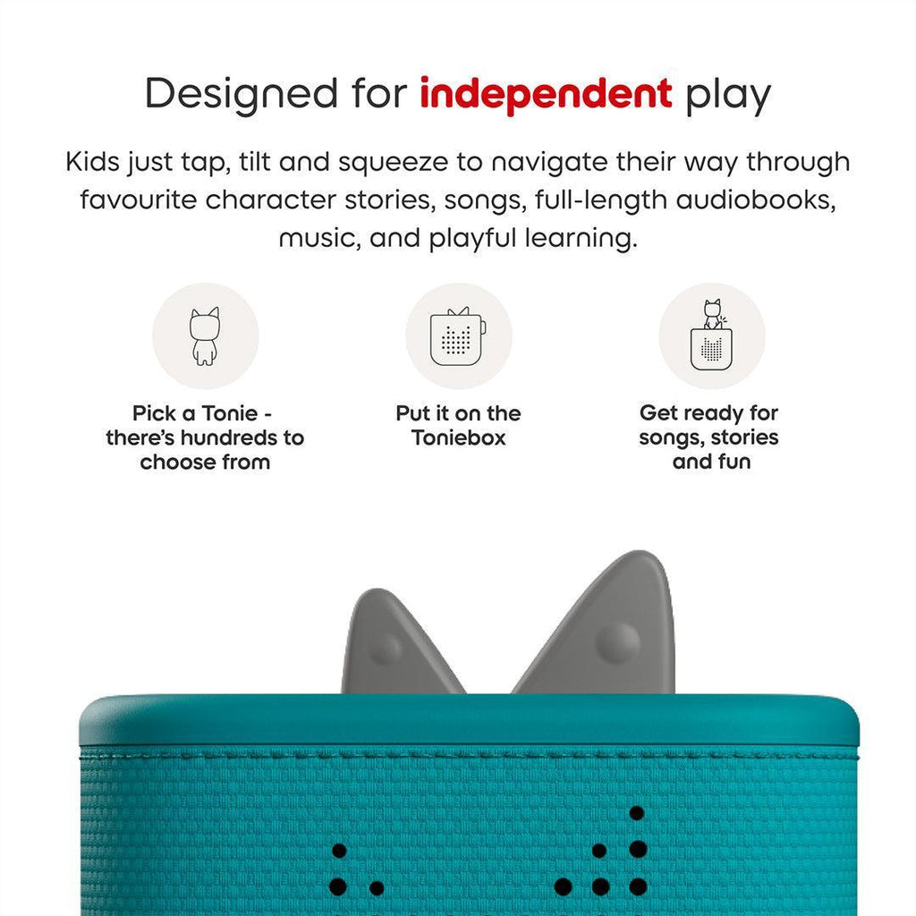 Tonies Toniebox 2 Starter Set with Creative Tonie Rubie - Teal