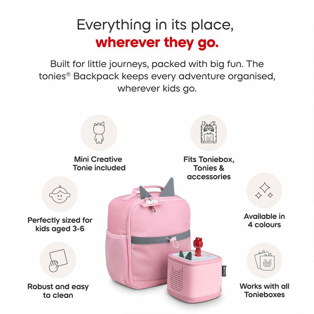 Tonies Backpack - Cloud Pink