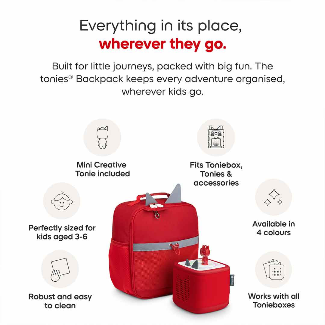 Tonies Backpack - Sunset Red