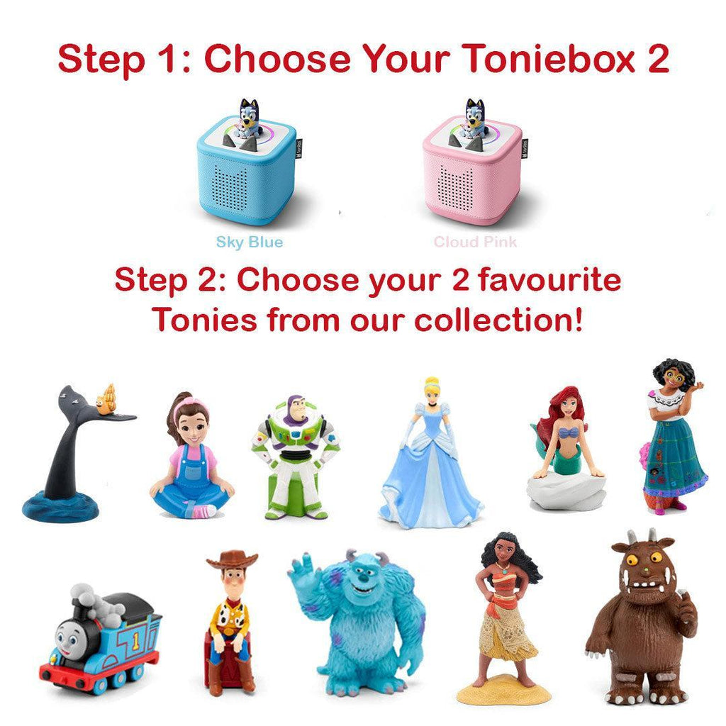 Tonies Toniebox 2 Bluey Build Your Own Bundle | Bluey + 2 Tonies