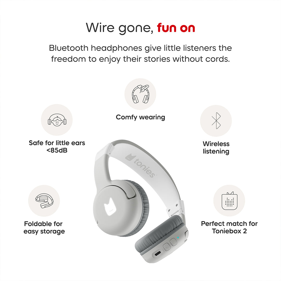 Tonies Toniebox 2 Bluetooth Headphones - Grey