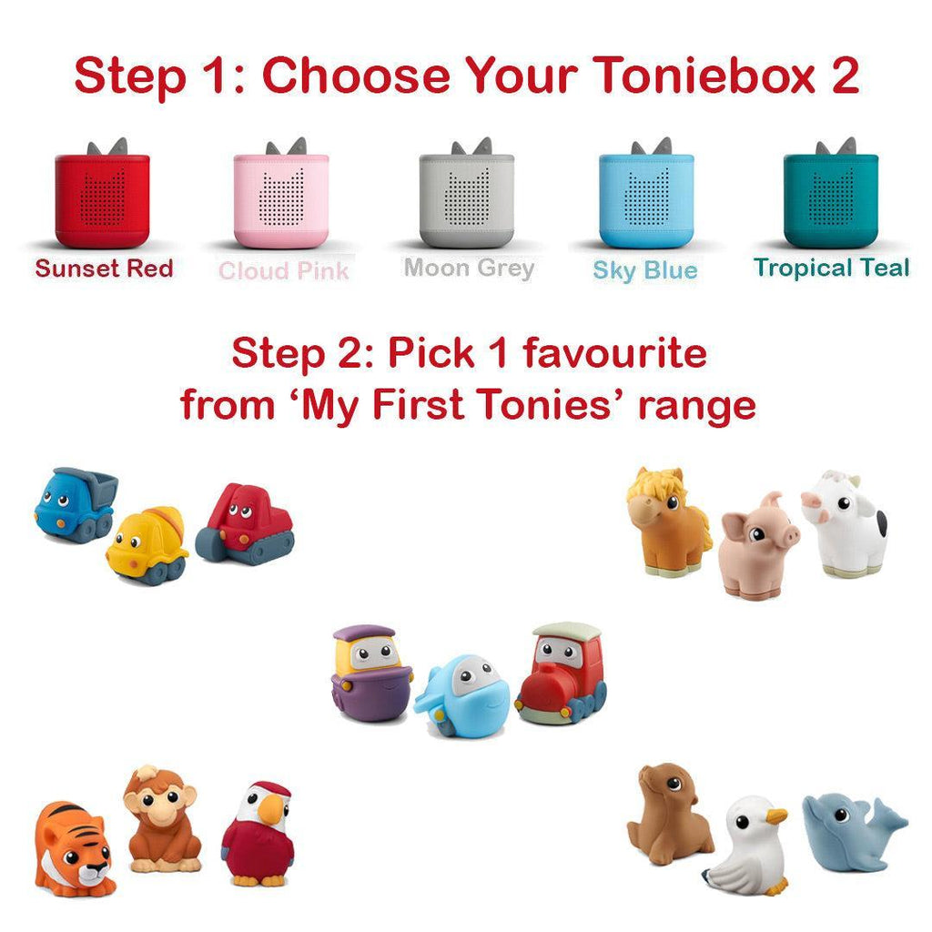 Tonies Toniebox 2 Build Your Own Bundle | My First Tonies + Creative