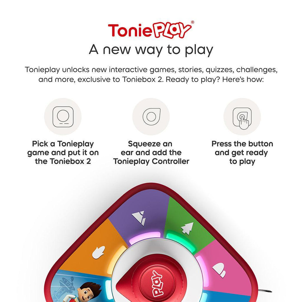 Tonies Toniebox 2 Playset with Tonieplay Game + Controller + PAW Patrol Chase Tonie - Teal