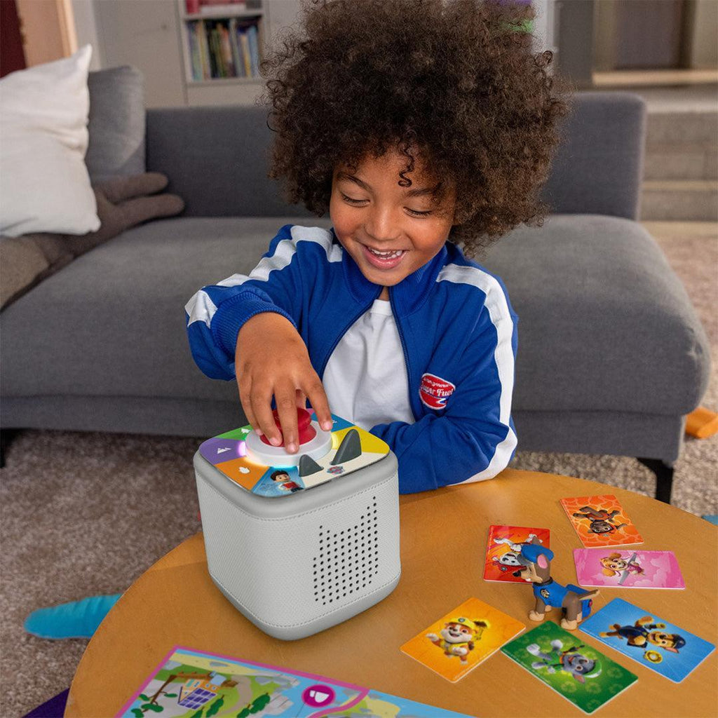 Tonies Toniebox 2 Playset with Tonieplay Game + Controller + PAW Patrol Chase Tonie - Grey