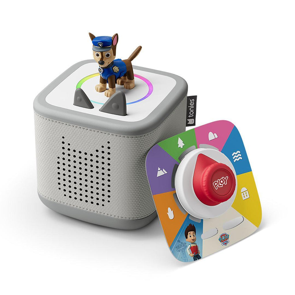 Tonies Toniebox 2 Playset with Tonieplay Game + Controller + PAW Patrol Chase Tonie - Grey