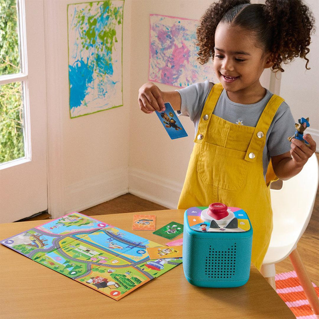 Tonies Toniebox 2 Playset with Tonieplay Game + Controller + PAW Patrol Chase Tonie - Teal