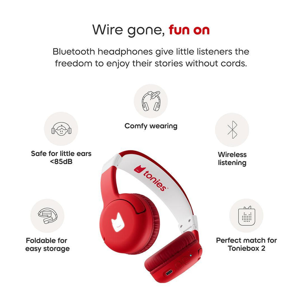 Tonies Toniebox 2 Bluetooth Headphones - Red