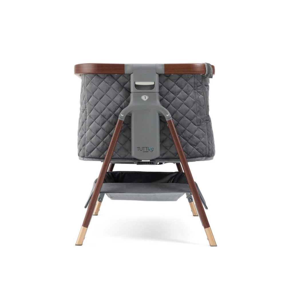 Tutti Bambini CoZee Luxe Bedside Crib - Walnut/Slate 9