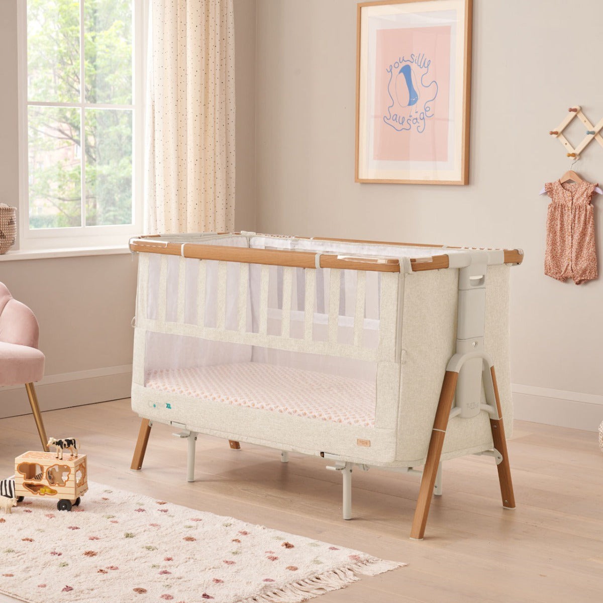 Tutti Bambini CoZee XL Complete Birth to 4+ Years Package - Scandinavian Walnut/Ecru 9