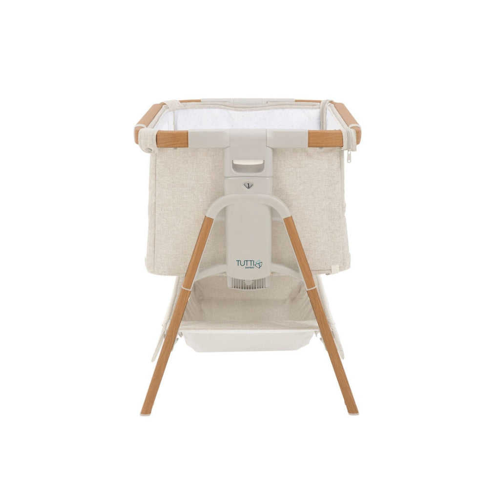 Tutti Bambini CoZee XL Bedside Crib and Cot - Scandinavian Walnut/Ecru 7