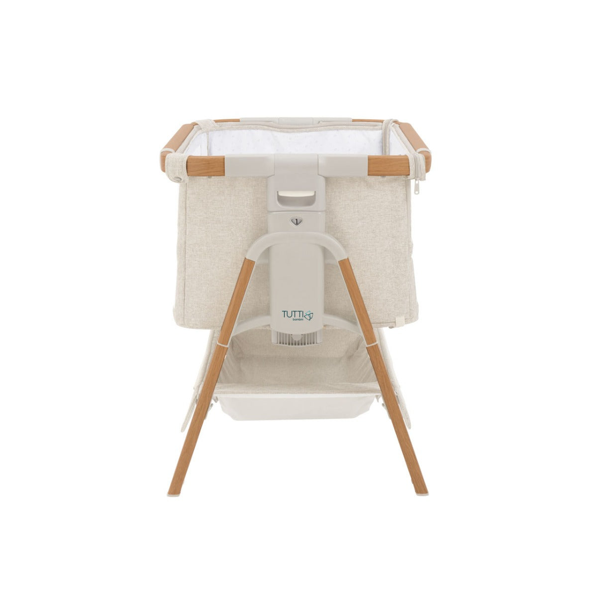 Tutti Bambini CoZee XL Bedside Crib and Cot - Scandinavian Walnut/Ecru 7