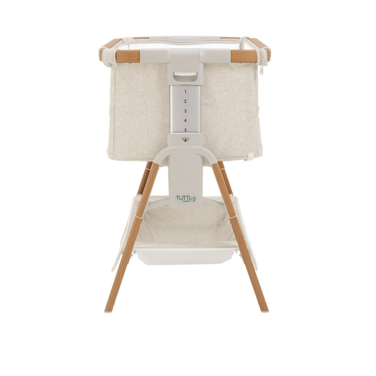 Tutti Bambini CoZee XL Bedside Crib and Cot - Scandinavian Walnut/Ecru 8