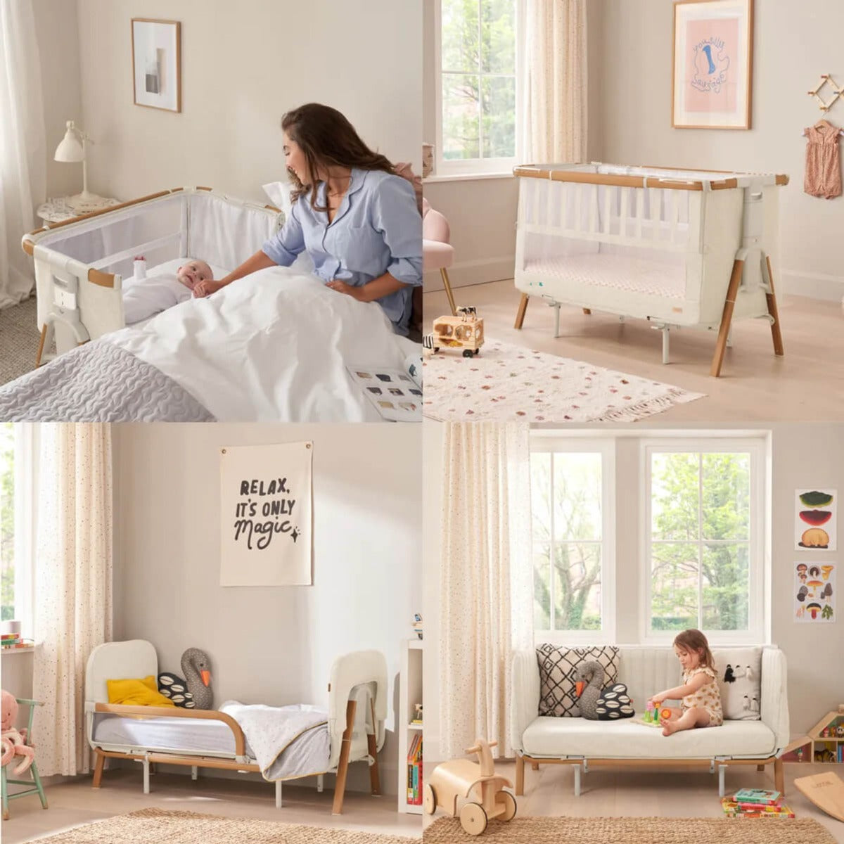 Tutti Bambini CoZee XL Complete Birth to 4+ Years Package - Scandinavian Walnut/Ecru 8