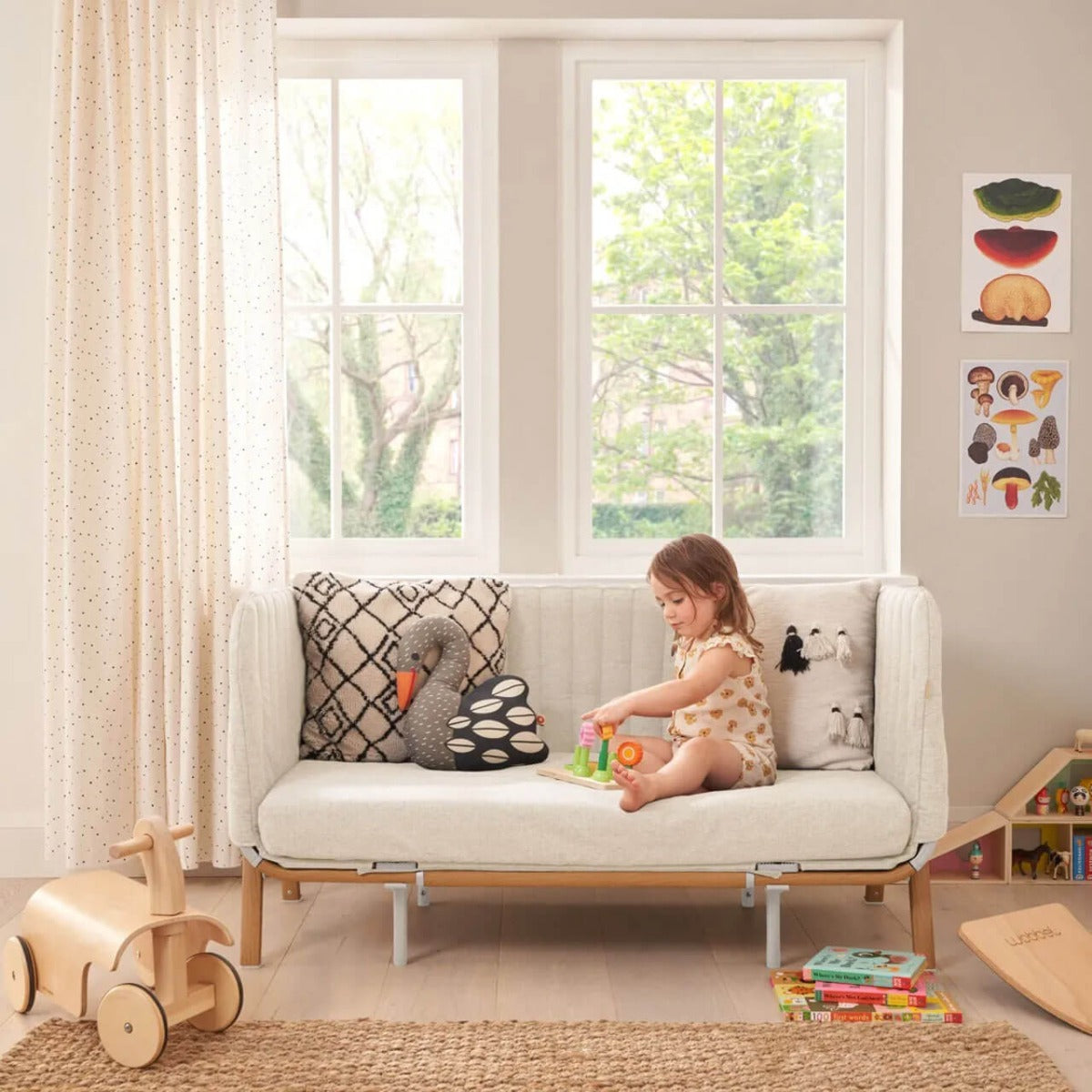 Tutti Bambini Cozee XL Junior Bed & Sofa Expansion Pack - Scandinavian Walnut/Ecru 2