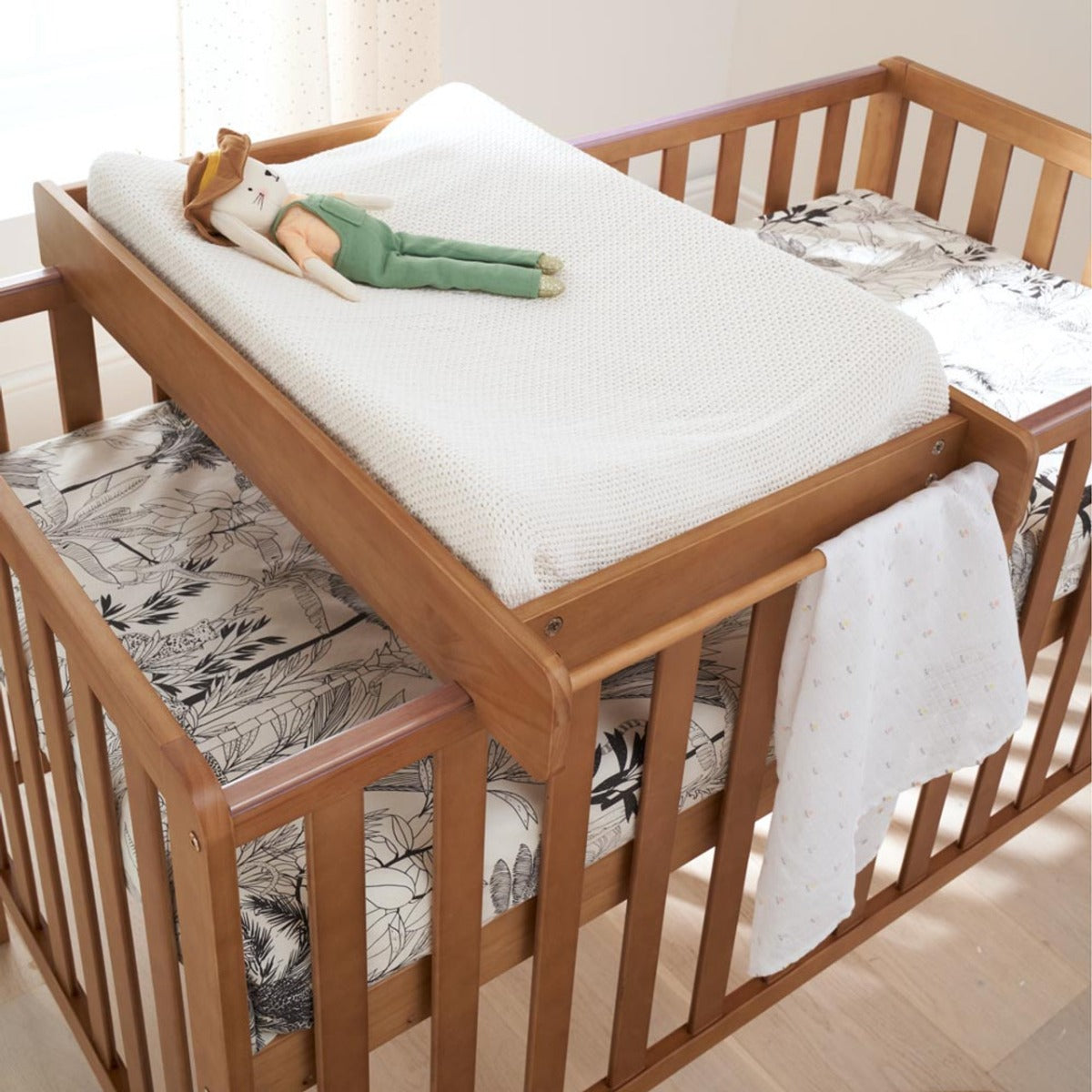 Tutti Bambini Malmo Cot Bed & Rio Furniture 3pc Set - Dove Grey/Oak 13