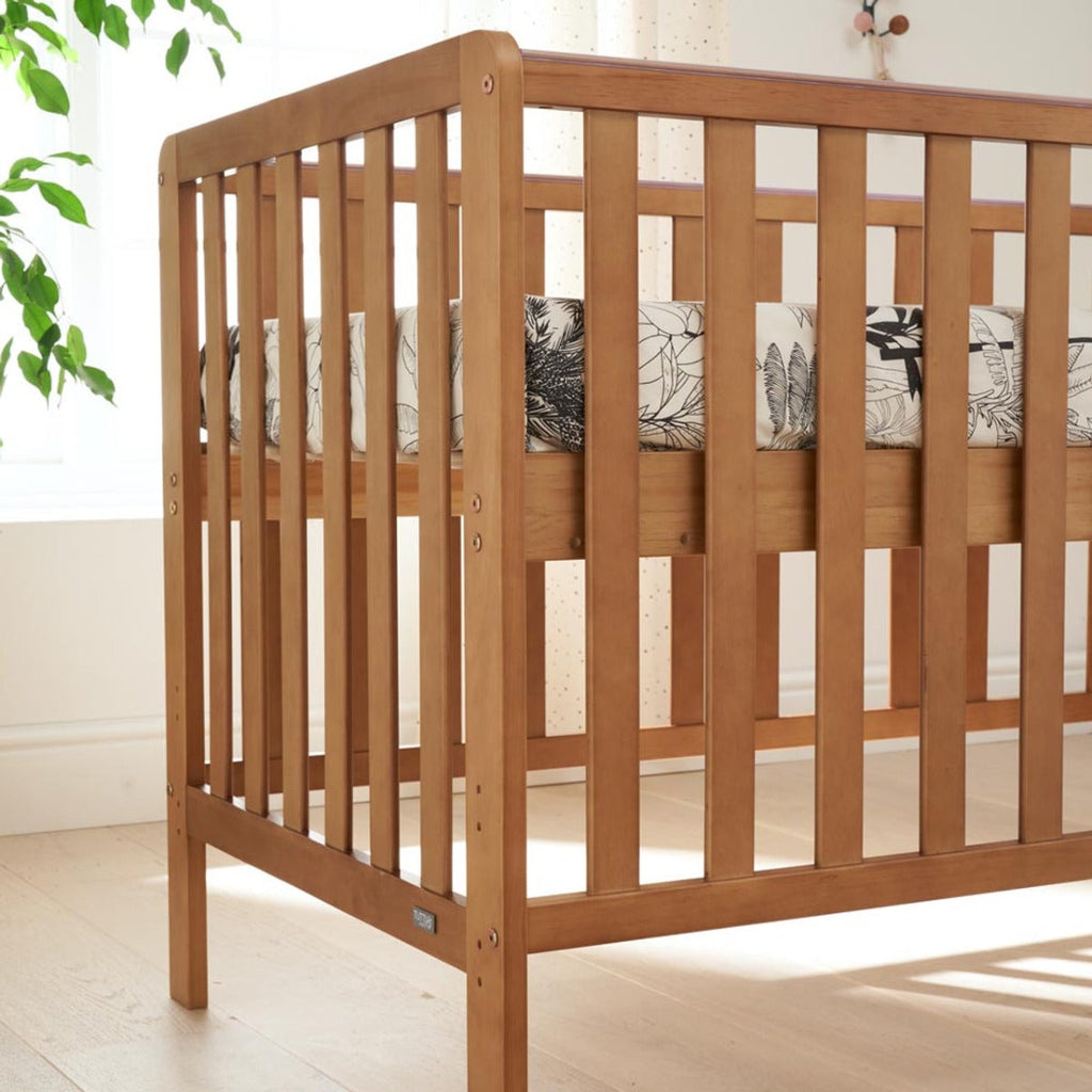 Tutti Bambini Malmo Cot Bed & Rio Furniture 2pc Set - Dove Grey/Oak 16