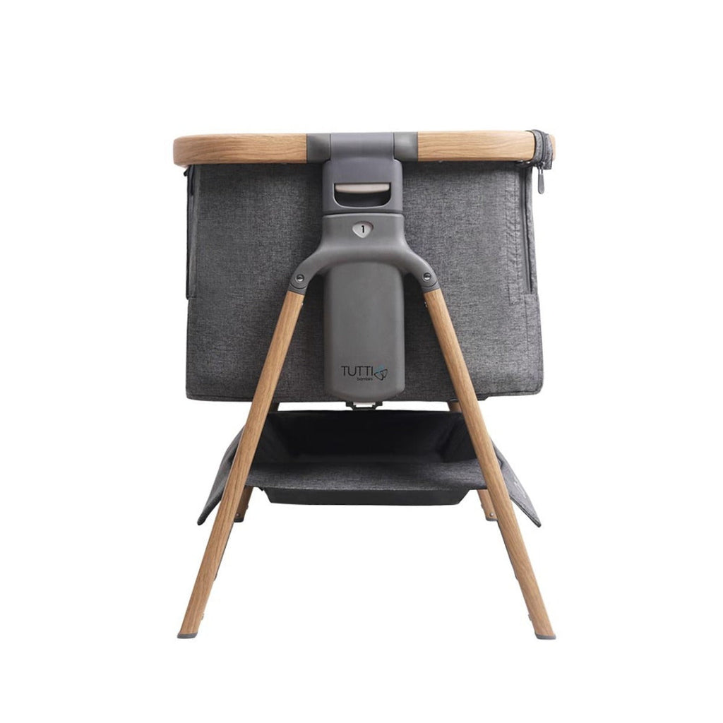 Tutti Bambini CoZee Air Bedside Crib - Oak and Charcoal 15